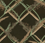 MindTheGap ORNAMENTAL REED Anthracite THE WETLANDS A story of Danube's Delta Wallpaper