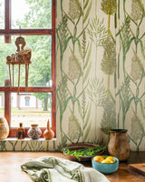 MindTheGap RIVERSIDE FLORA Taupe THE WETLANDS A story of Danube's Delta Wallpaper