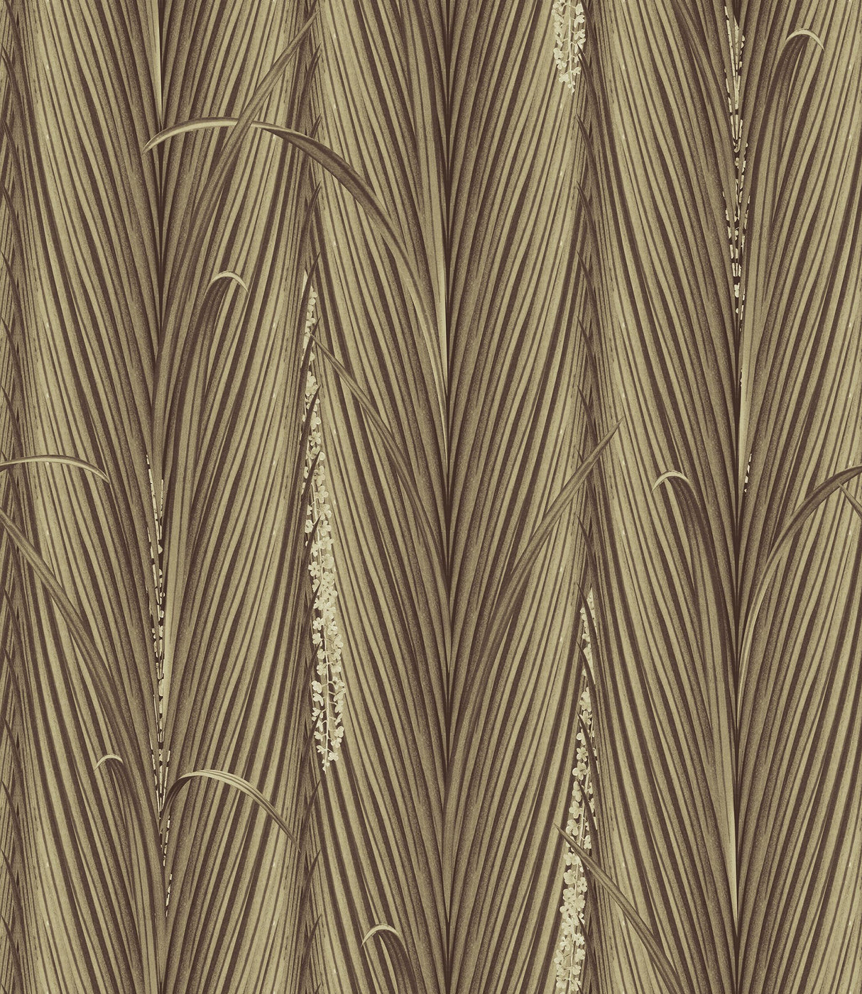 MindTheGap DANUBE FOLIAGE Sepia THE WETLANDS A story of Danube's Delta Wallpaper