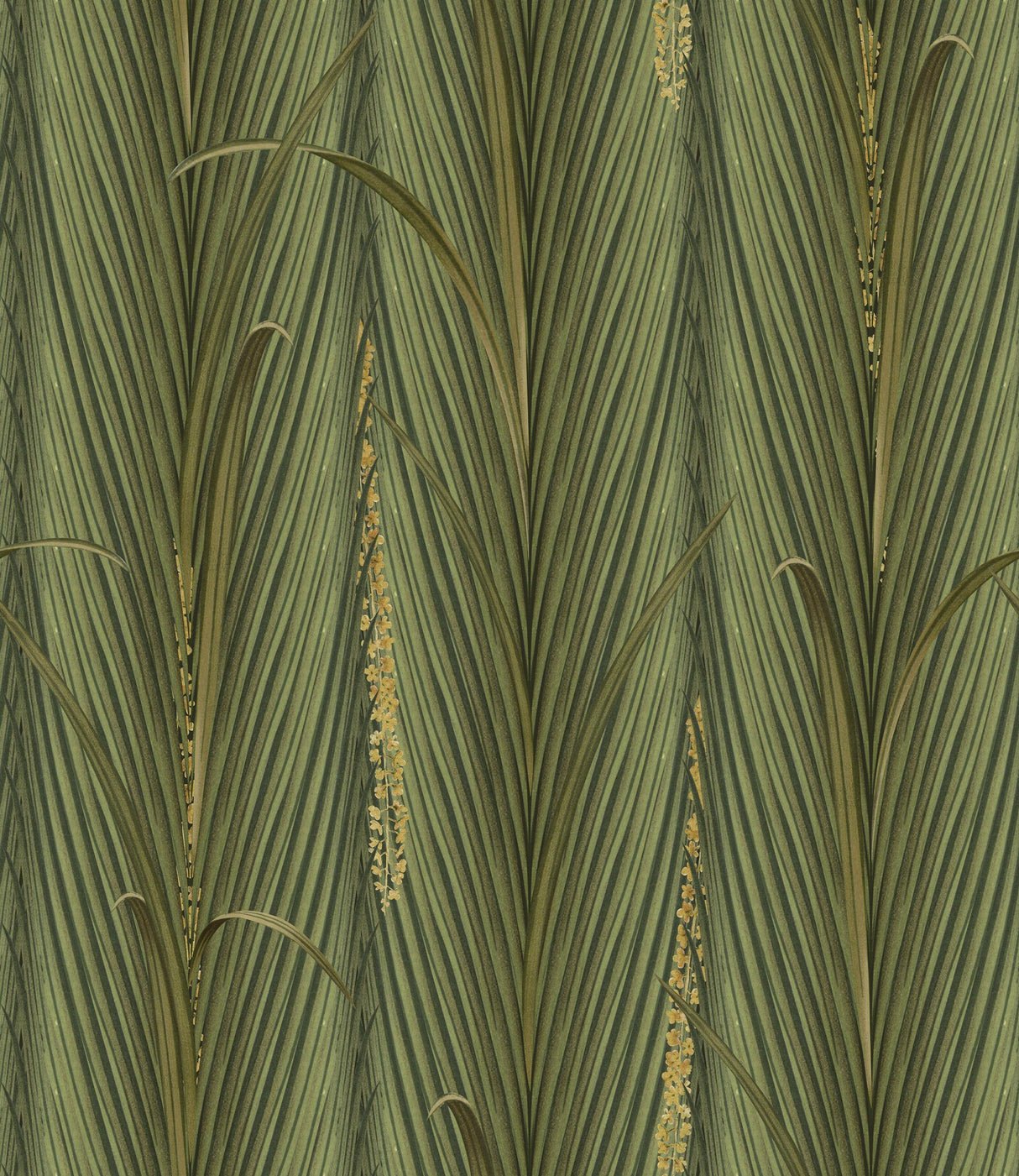 MindTheGap DANUBE FOLIAGE Peridot THE WETLANDS A story of Danube's Delta Wallpaper