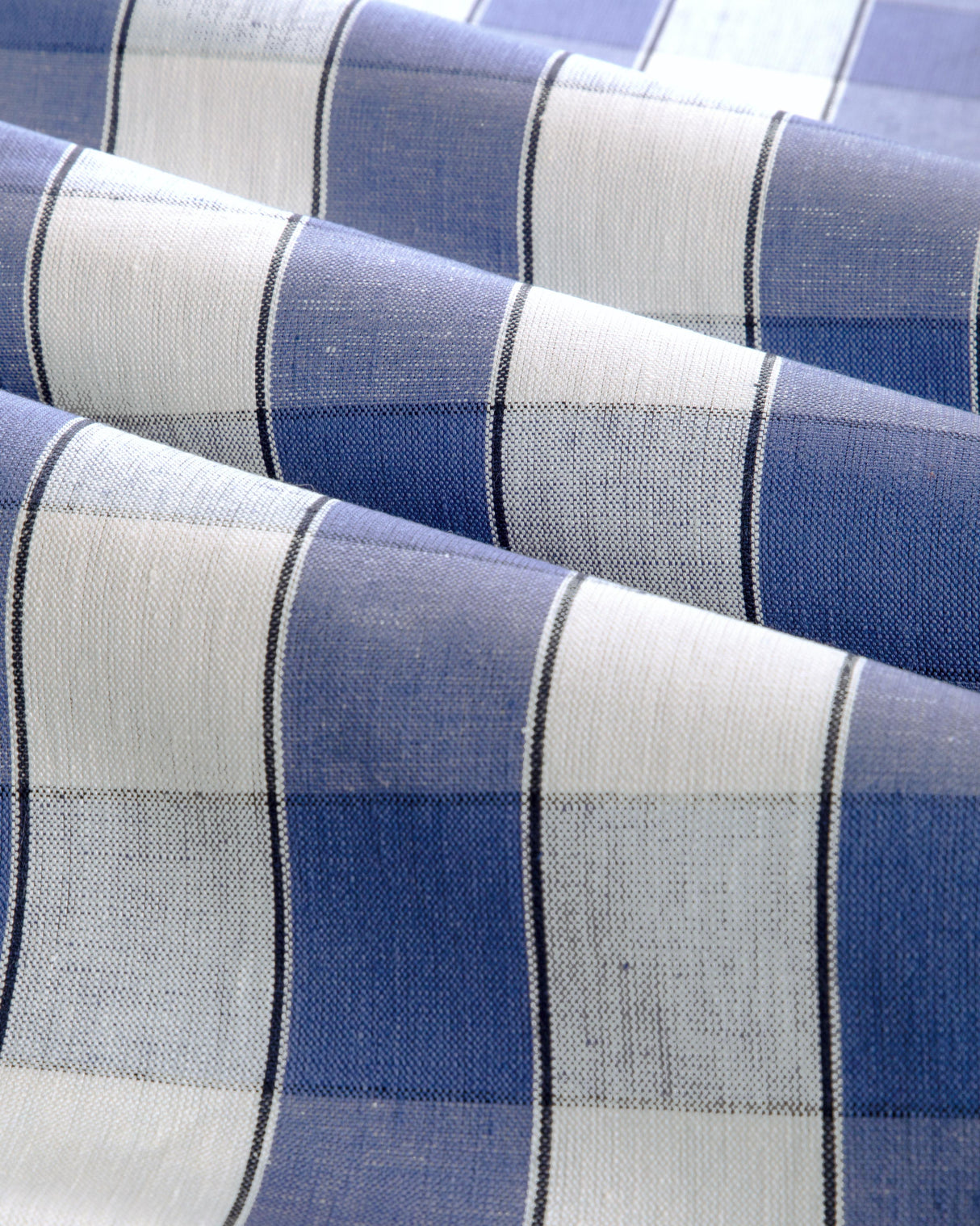 Brunschwig & Fils CLEMENS CHECK BLUE Fabric