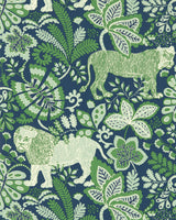 Scion RUMBLE IN THE JUNGLE WP MIDNIGHT/MINT Wallpaper