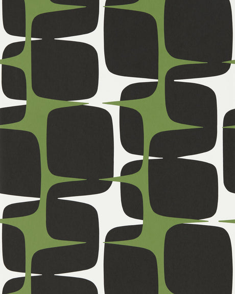 Scion GOING LOHKO JUNIPER/LIQUORICE Wallpaper