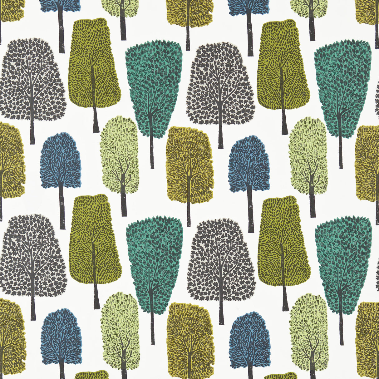 Scion CEDAR SLATE/APPLE/IVY Drapery Fabric