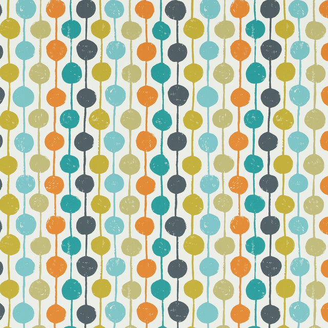 Scion TAIMI WP SULPHUR/TANGERINE/KINGFISHER Wallpaper