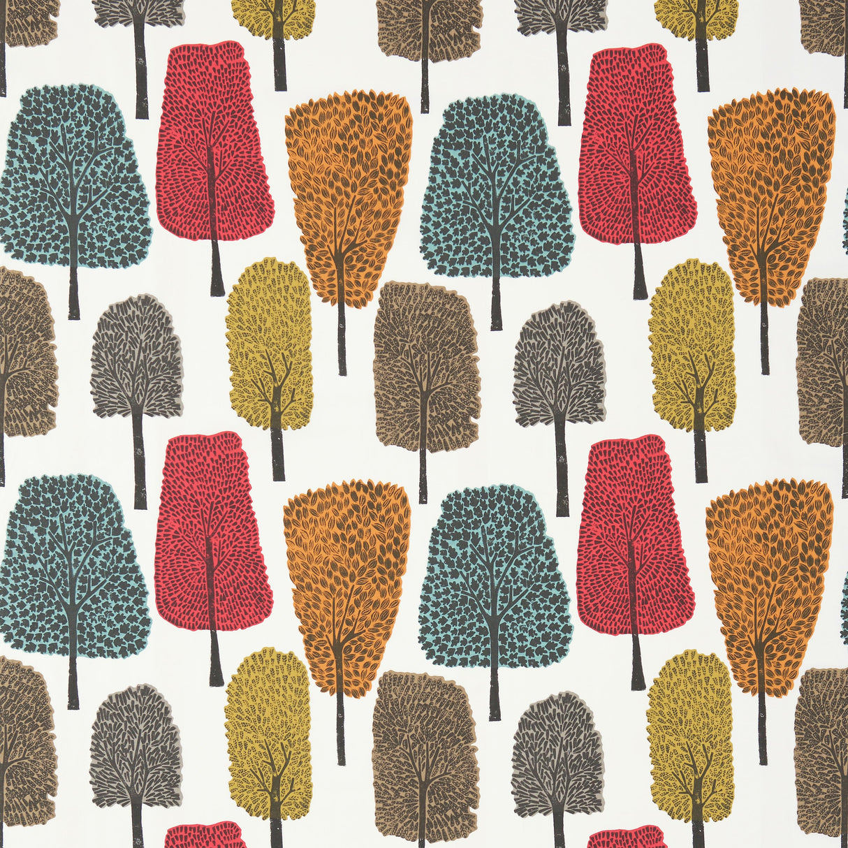 Scion CEDAR TANGERINE/SULPHUR/CHILLI Drapery Fabric