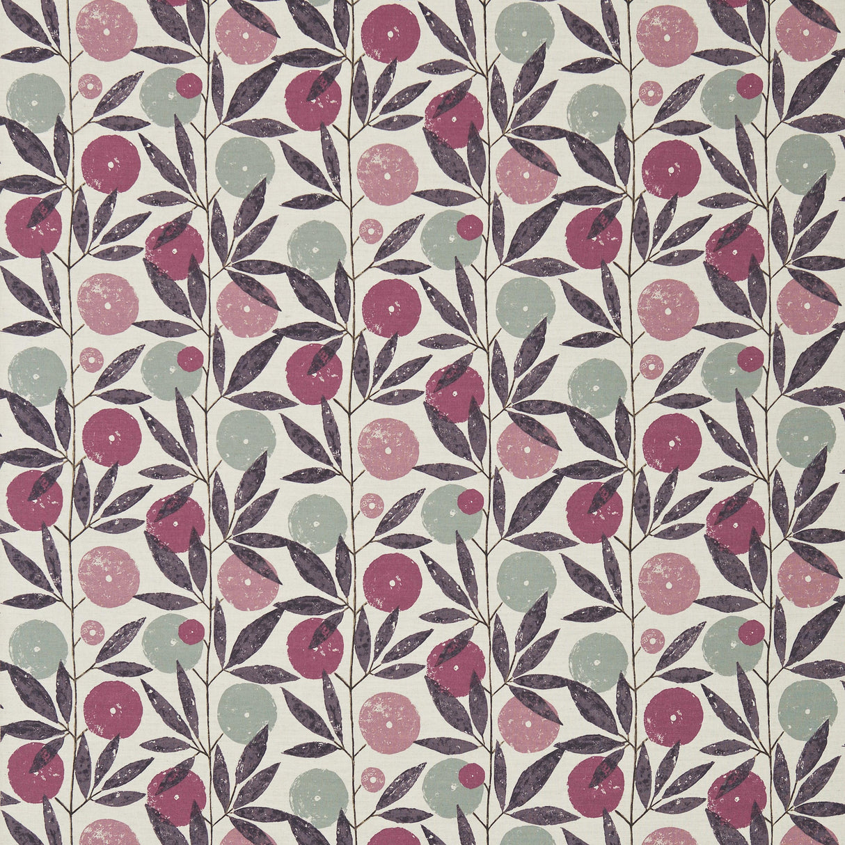 Scion BLOMMA HEATHER/DAMSON/STONE Drapery Fabric