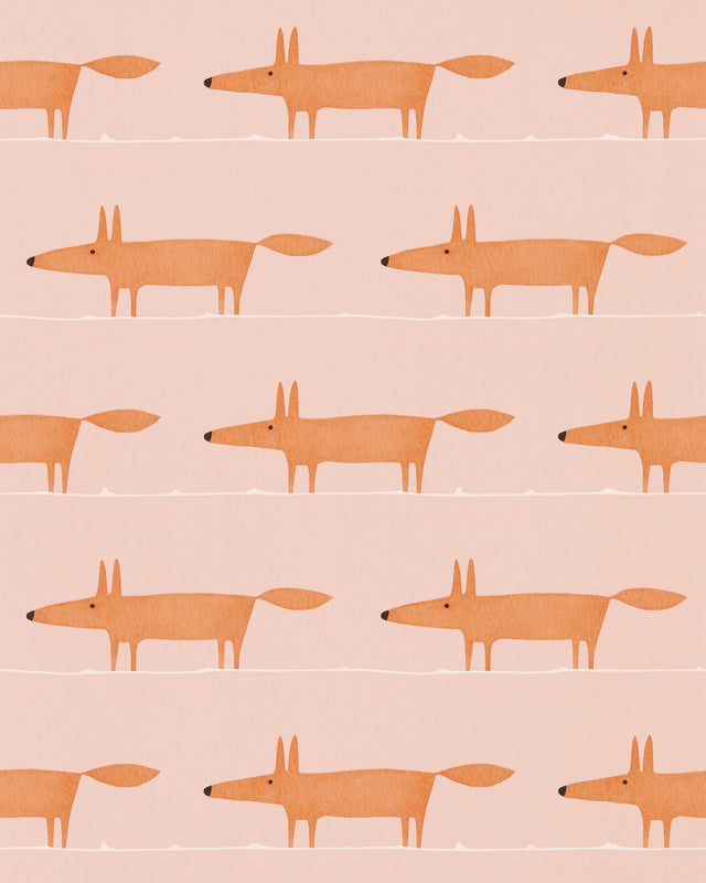 Scion MIDI FOX WP MILKSHAKE/ROSE Wallpaper
