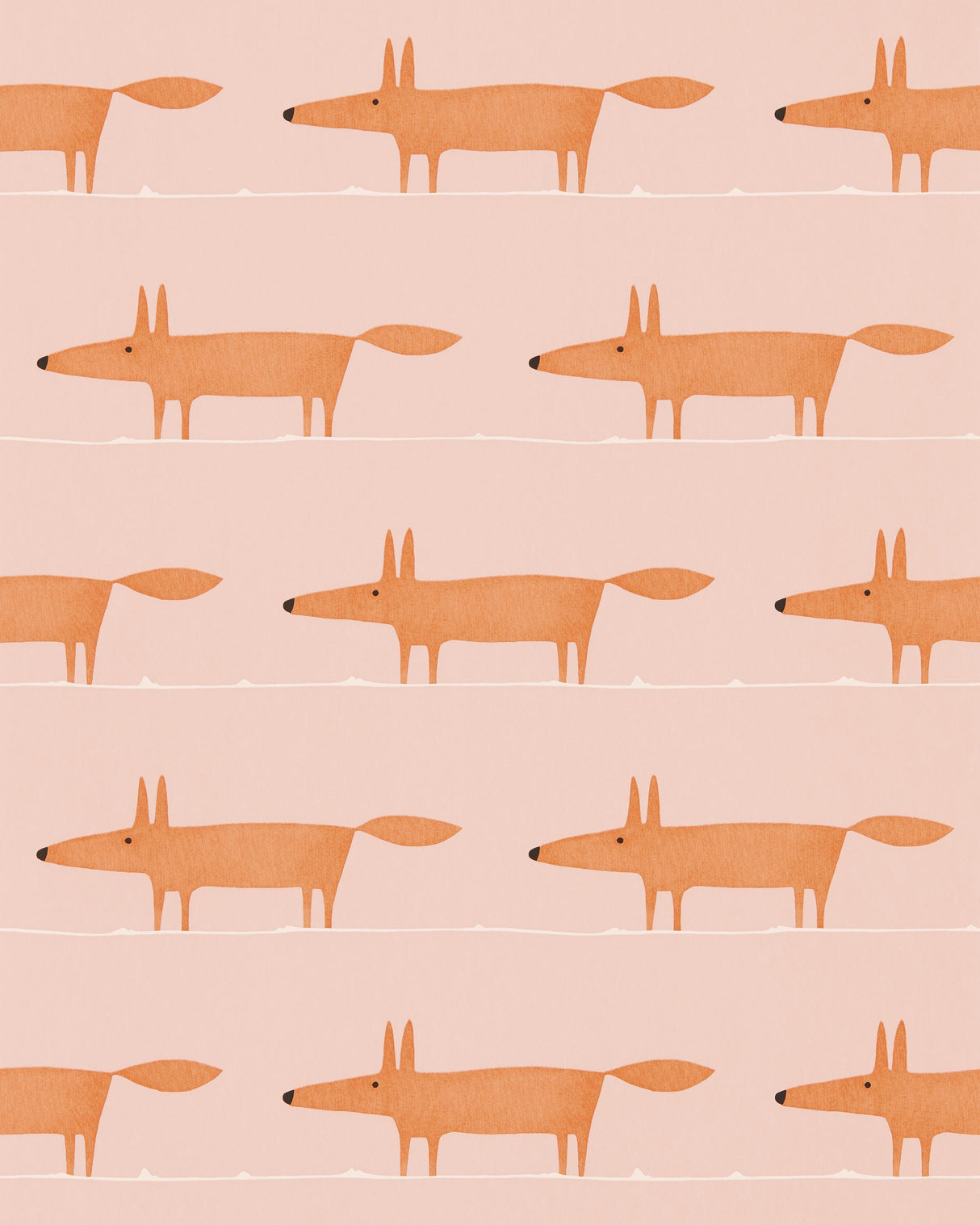 Scion MIDI FOX WP MILKSHAKE/ROSE Wallpaper