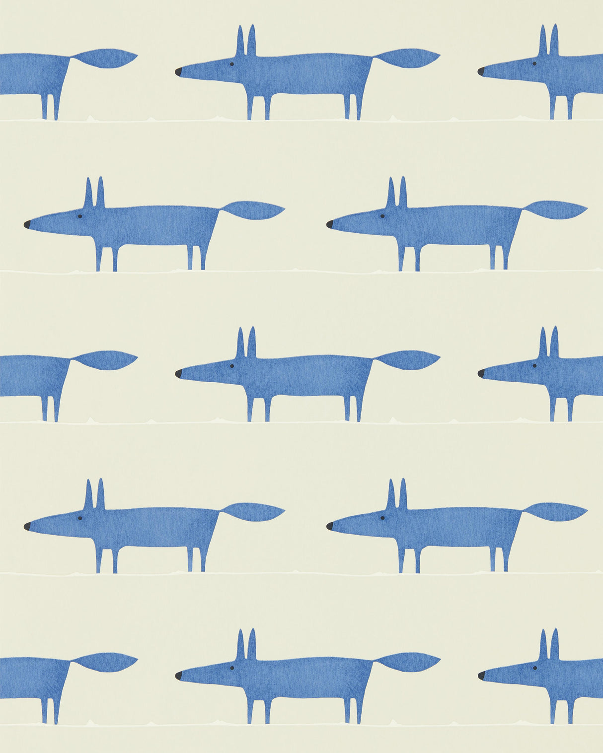 Scion MIDI FOX WP PEBBLE/DENIM Wallpaper