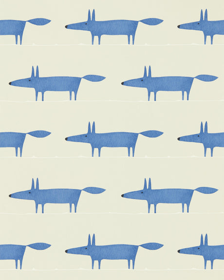 Scion MIDI FOX WP PEBBLE/DENIM Wallpaper