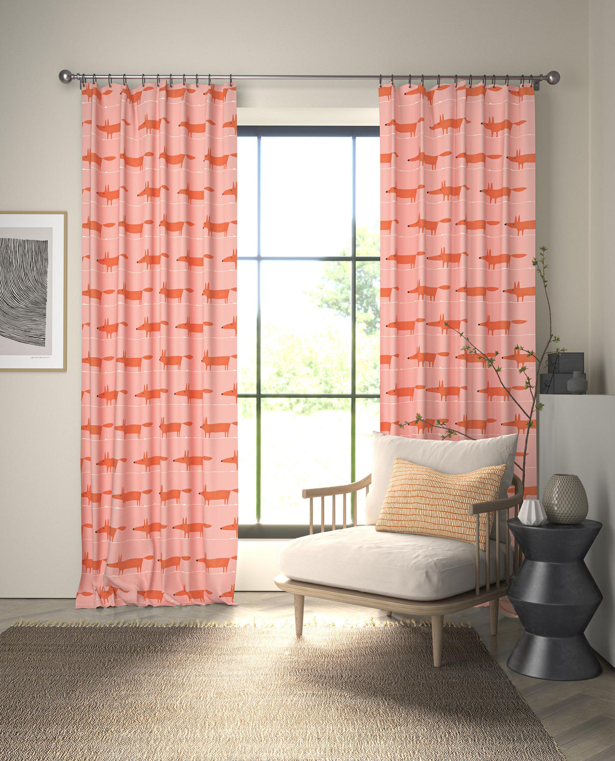 Scion MIDI FOX MILKSHAKE/ROSE Fabric