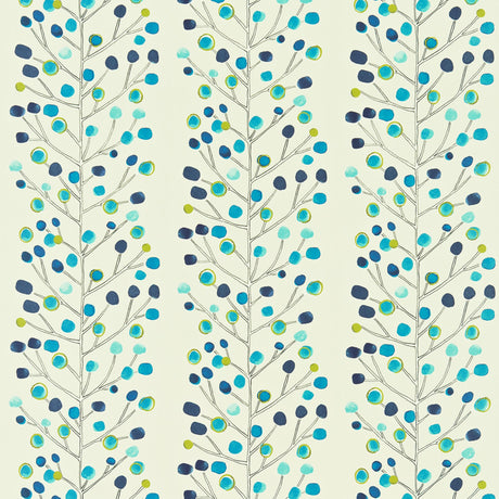 Scion BERRY TREE PEACOCK/POWDER BLUE Drapery Fabric