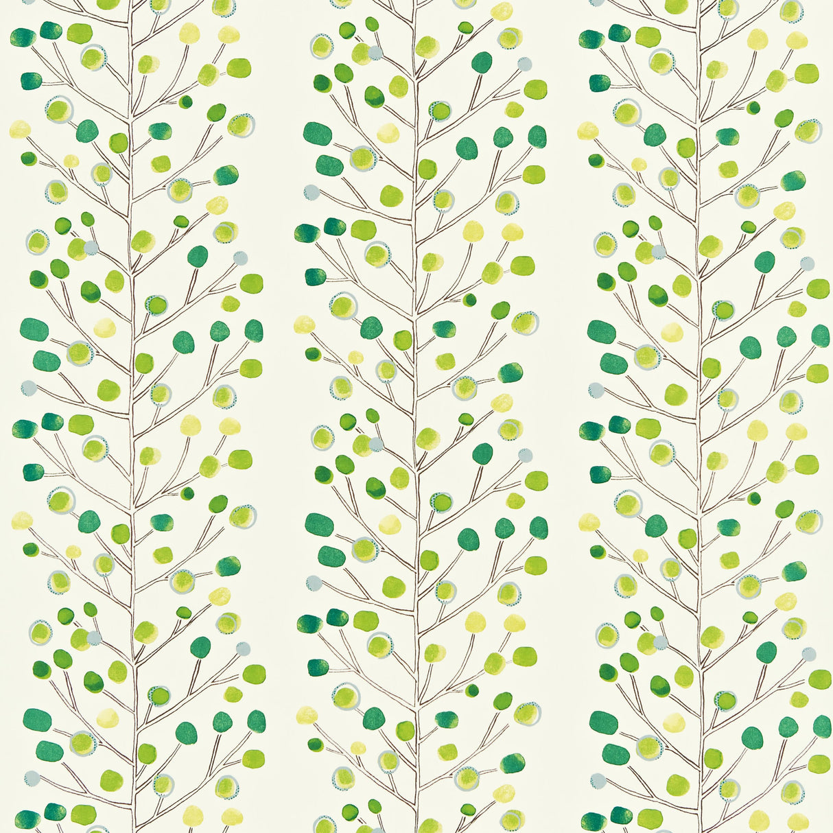 Scion BERRY TREE EMERALD/LIME/CHALK Drapery Fabric