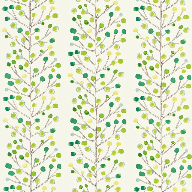 Scion BERRY TREE EMERALD/LIME/CHALK Drapery Fabric