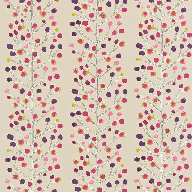 Scion BERRY TREE MINT/PLUM/BERRY Drapery Fabric