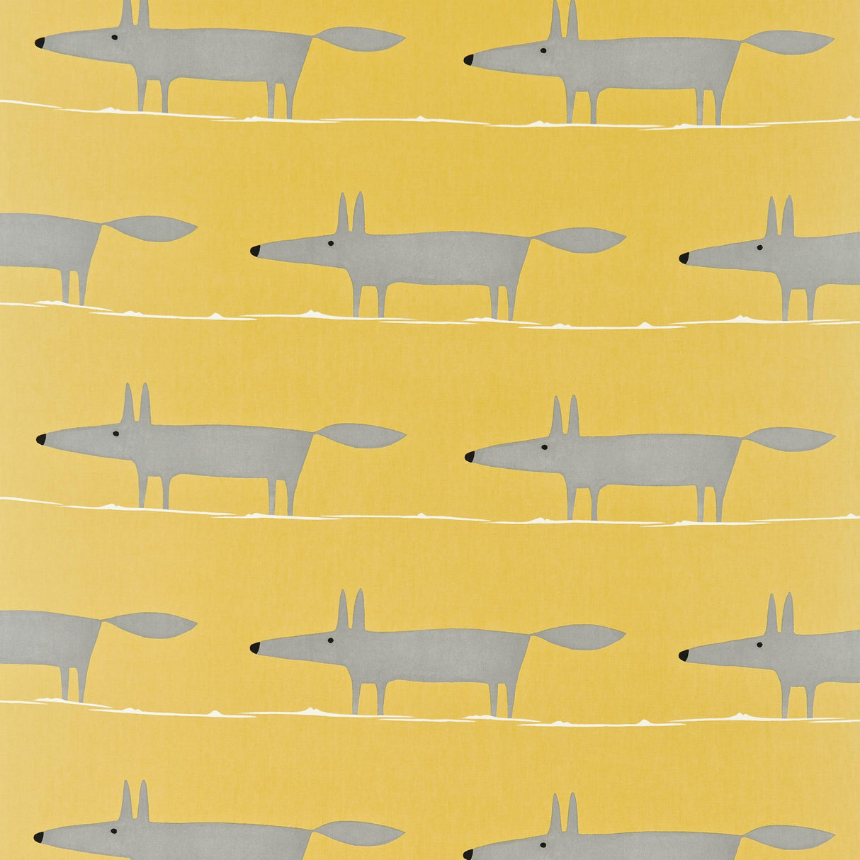 Scion MR FOX SUNFLOWER/GULL/CHALK Drapery Fabric