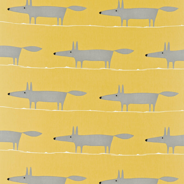 Scion MR FOX SUNFLOWER/GULL/CHALK Drapery Fabric