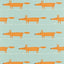 Scion MR FOX SKY/TANGERINE Drapery Fabric