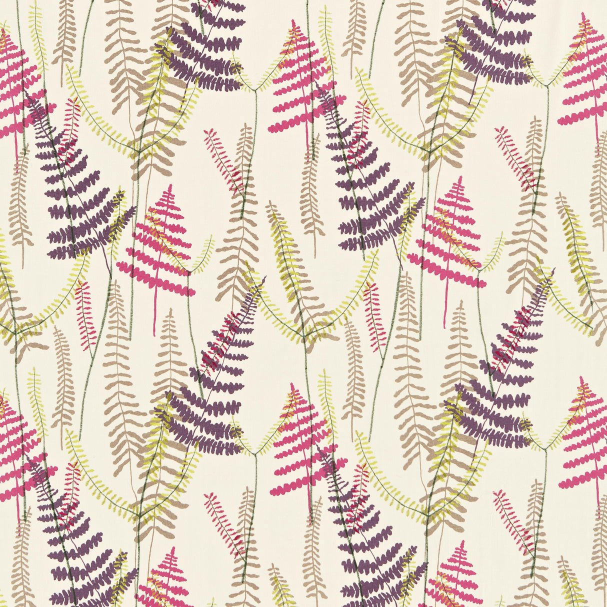 Scion ATHYRIUM PLUM/FUCHSIA Drapery Fabric