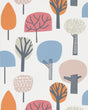 Scion LIORA WATERMELON/TANGERINE/LAKE Wallpaper