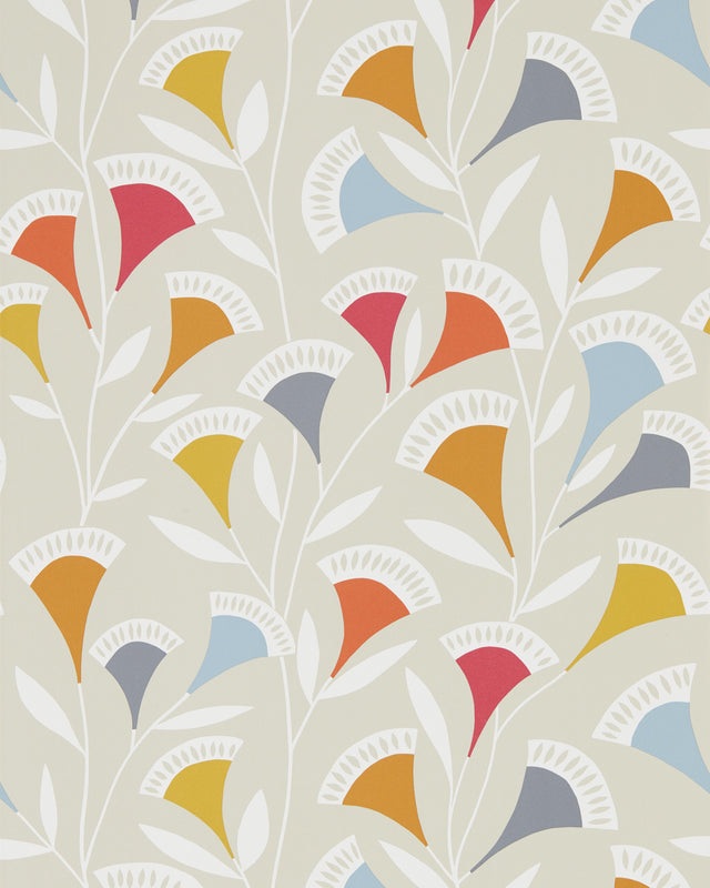 Scion NOUKKU WP WATERMELON/TANGERINE/SLATE Wallpaper