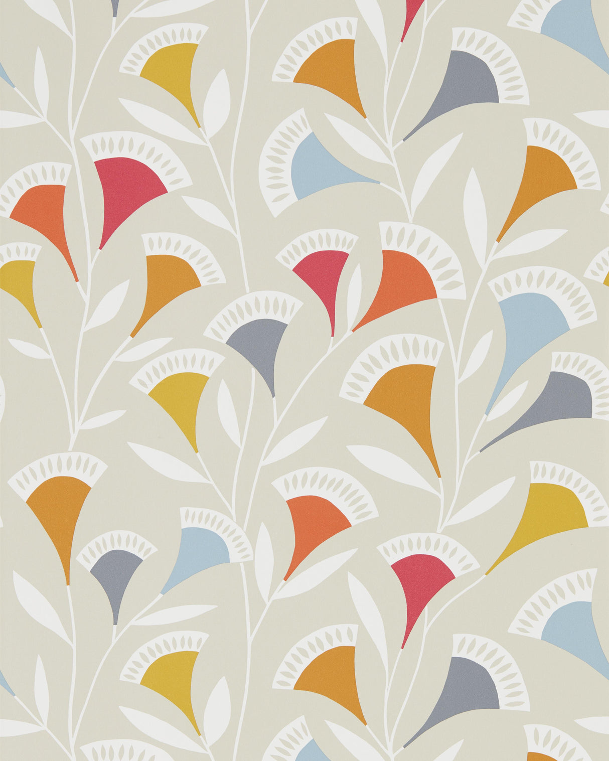 Scion NOUKKU WP WATERMELON/TANGERINE/SLATE Wallpaper