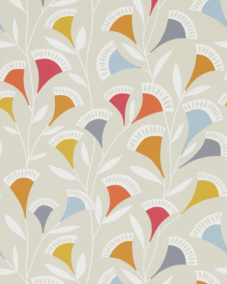 Scion NOUKKU WP WATERMELON/TANGERINE/SLATE Wallpaper