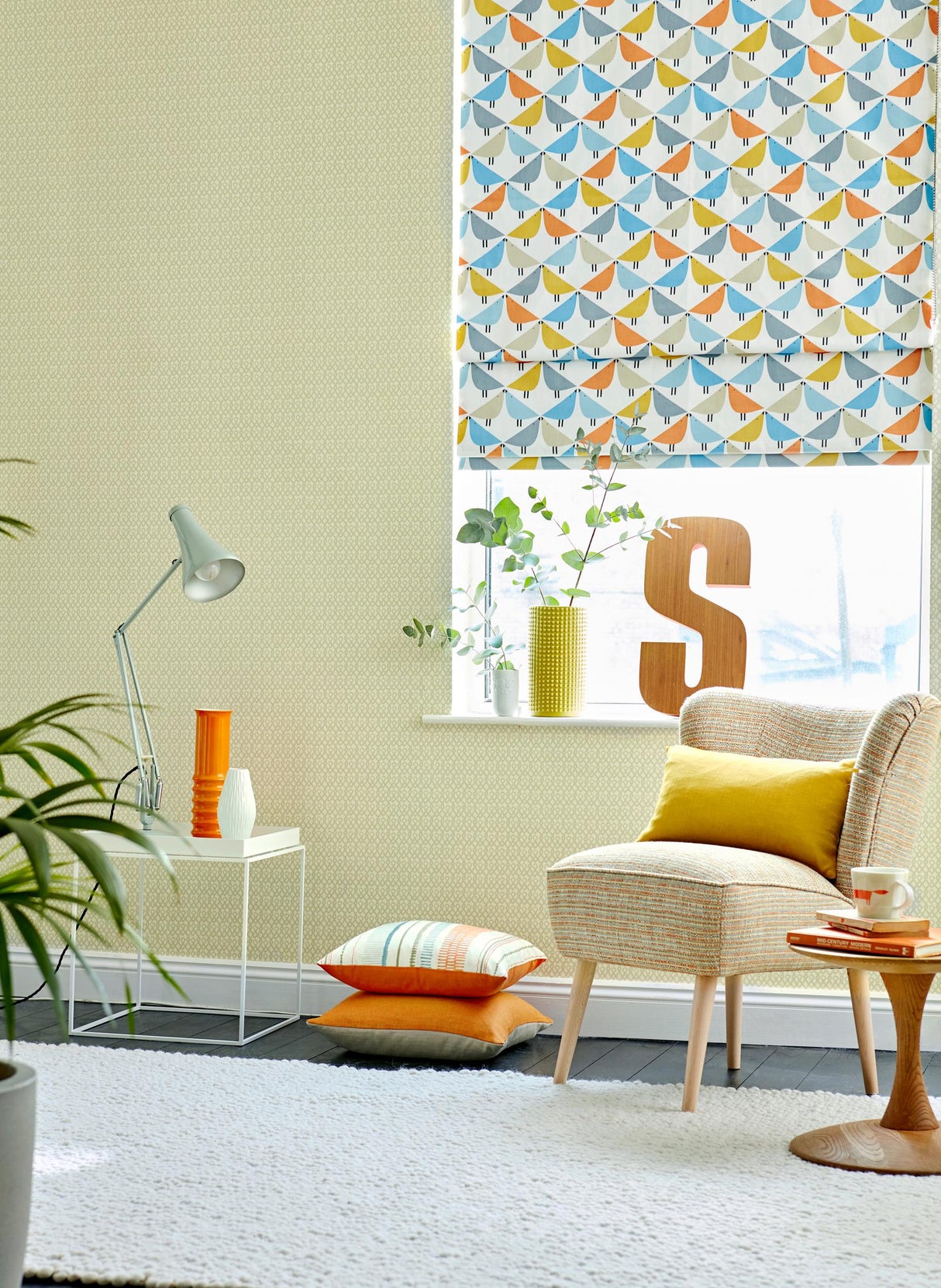 Scion LINTU SATSUMA/SKY/PEBBLE Drapery Fabric