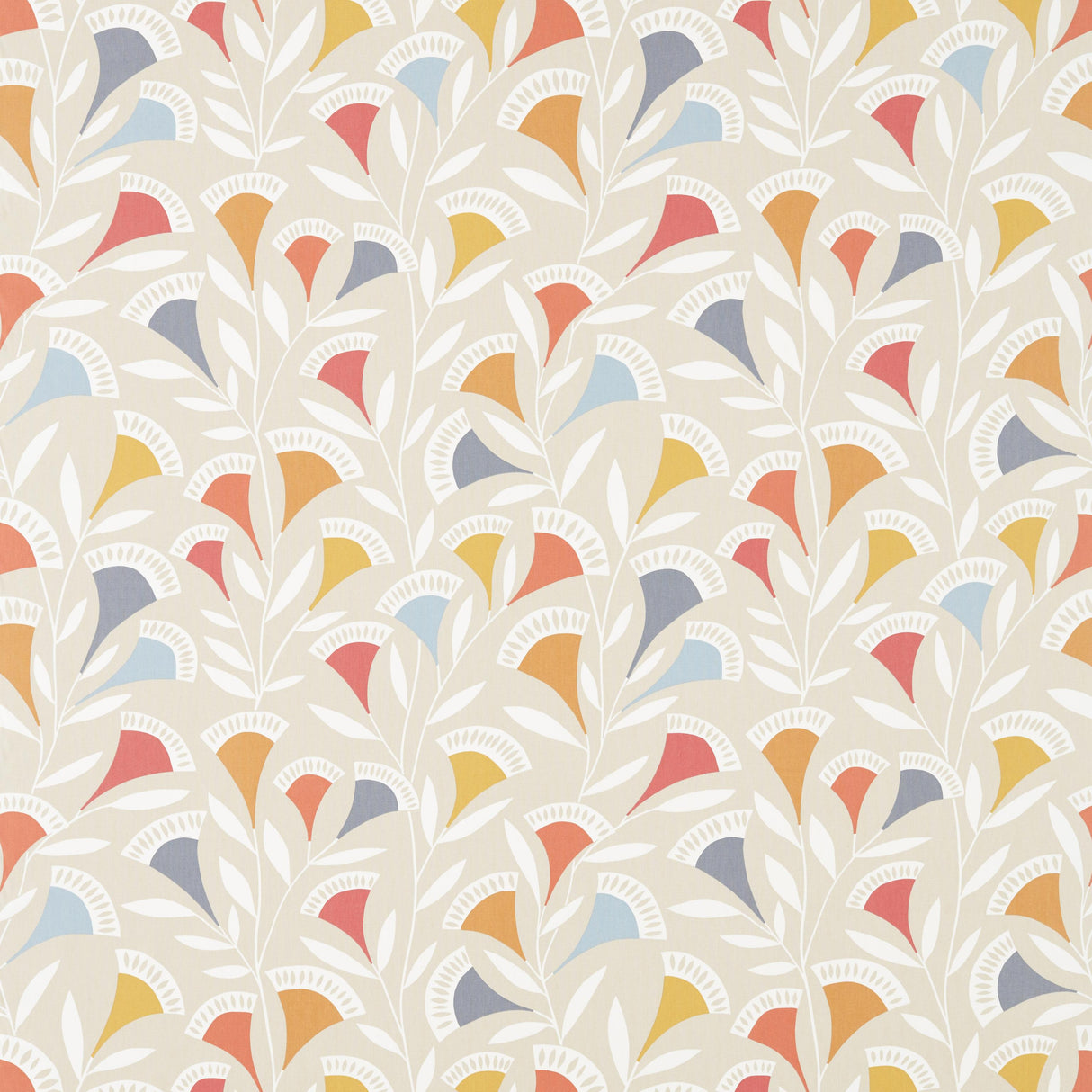 Scion NOUKKU WATERMELON/TANGERINE/SLATE Drapery Fabric