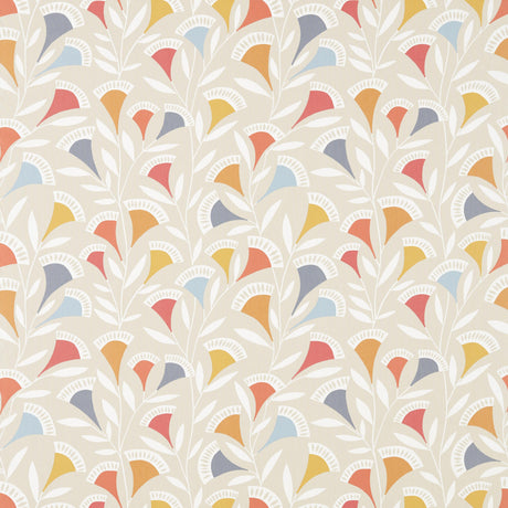 Scion NOUKKU WATERMELON/TANGERINE/SLATE Drapery Fabric