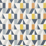Scion NUEVO DANDELION/CHARCOAL/BRICK Fabric
