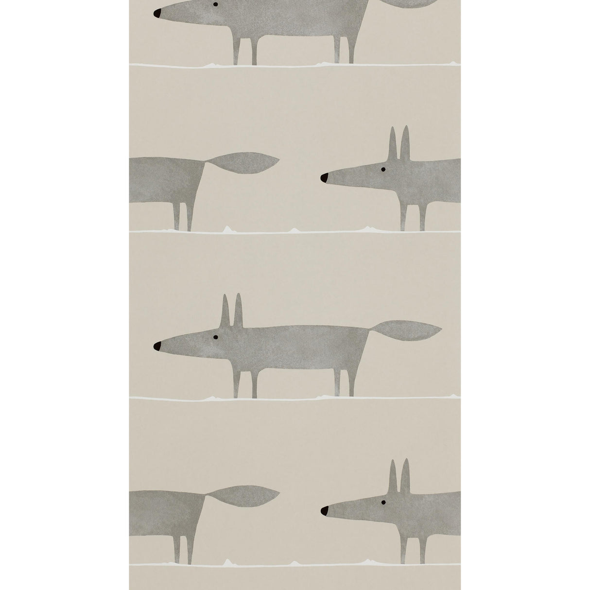 Scion MR FOX WP SILVER Wallpaper