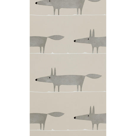 Scion MR FOX WP SILVER Wallpaper