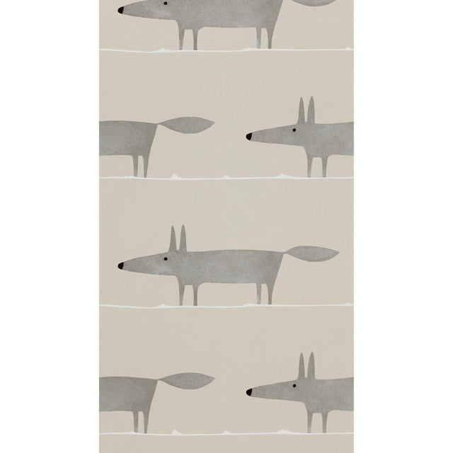 Scion MR FOX WP SILVER Wallpaper