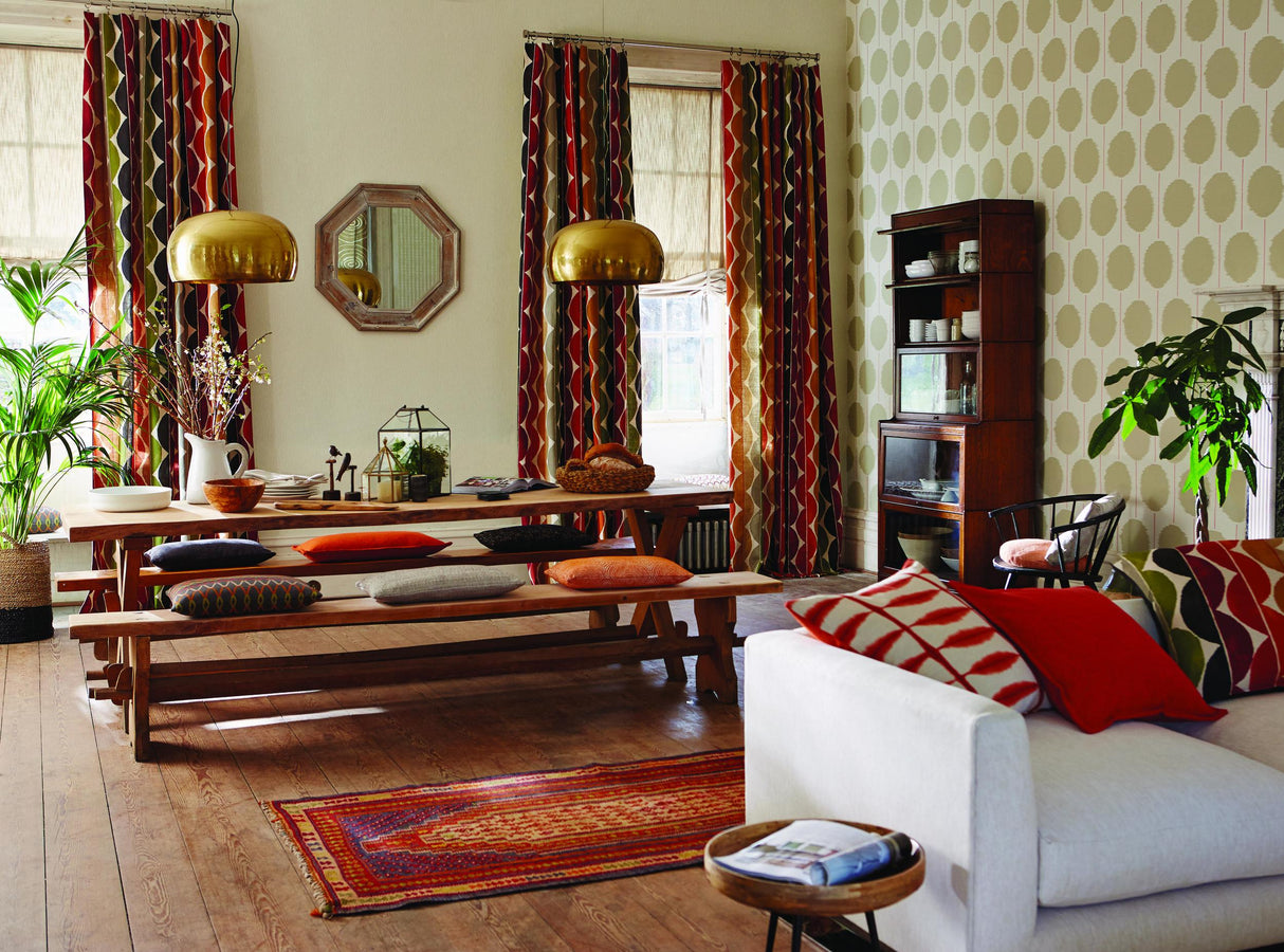 Scion KIMI CHILLI/STONE Wallpaper