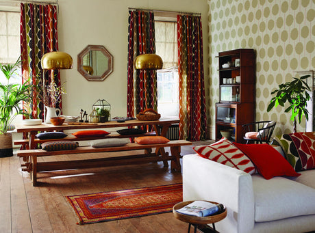 Scion KIMI CHILLI/STONE Wallpaper