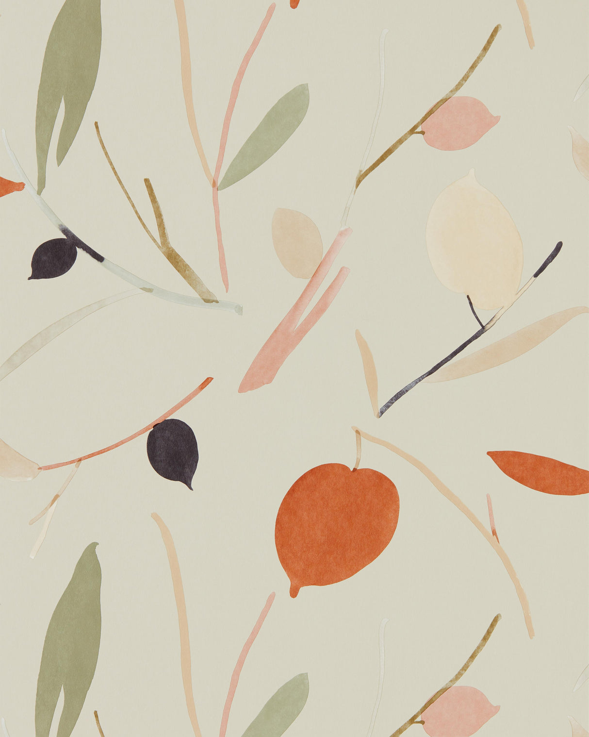 Scion OXALIS WP SPICE/RAFFIA Wallpaper