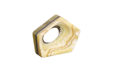 Phillips Collection Onyx Triangle Sculpture Zebra Tabletop