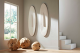Phillips Collection Cycladic Oval Wall Decor, Resin Off White Accent