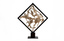 Phillips Collection Cast Revolving Diamond Sculpture Faux Bleached Accent