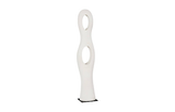 Phillips Collection Double Circle Sculpture, Roman Stone Off White Accent