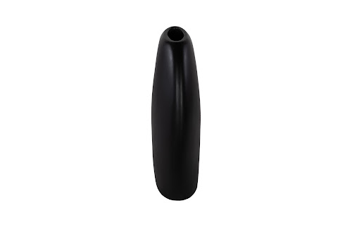 Phillips Collection Pod , Medium Black Matte Vase