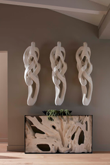 Phillips Collection Cast Dancing Wall Sculpture Pass Faux Bleached Accent