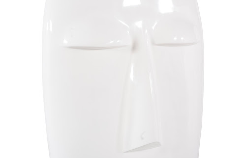 Phillips Collection Emerging Face Sculpture Gel Coat White Accent