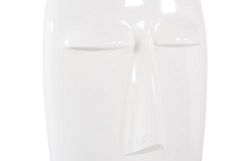 Phillips Collection Emerging Face Sculpture Gel Coat White Accent