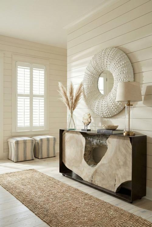 Phillips Collection Sea Urchin Off White Mirror