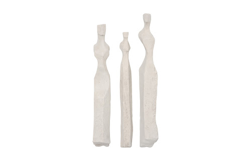 Phillips Collection Cast Women Wall Art Set of 3 Small Roman Stone Accent