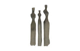 Phillips Collection Cast Women Wall Art, Set of 3 Small Splinter Stone Finish Accent