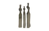 Phillips Collection Cast Women Wall Art, Set of 3 Small Splinter Stone Finish Accent